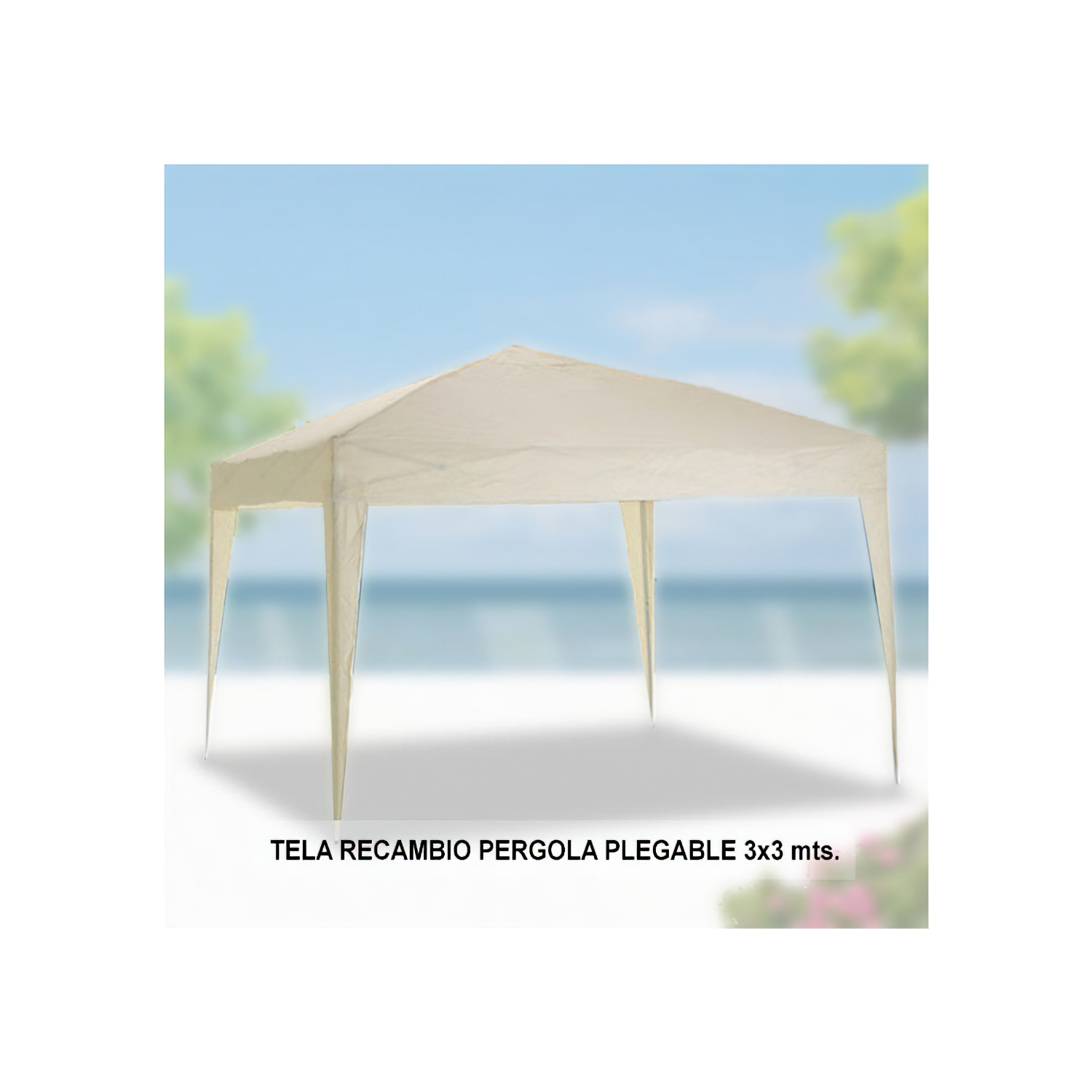 Tela de Recambio Gris para Pérgola