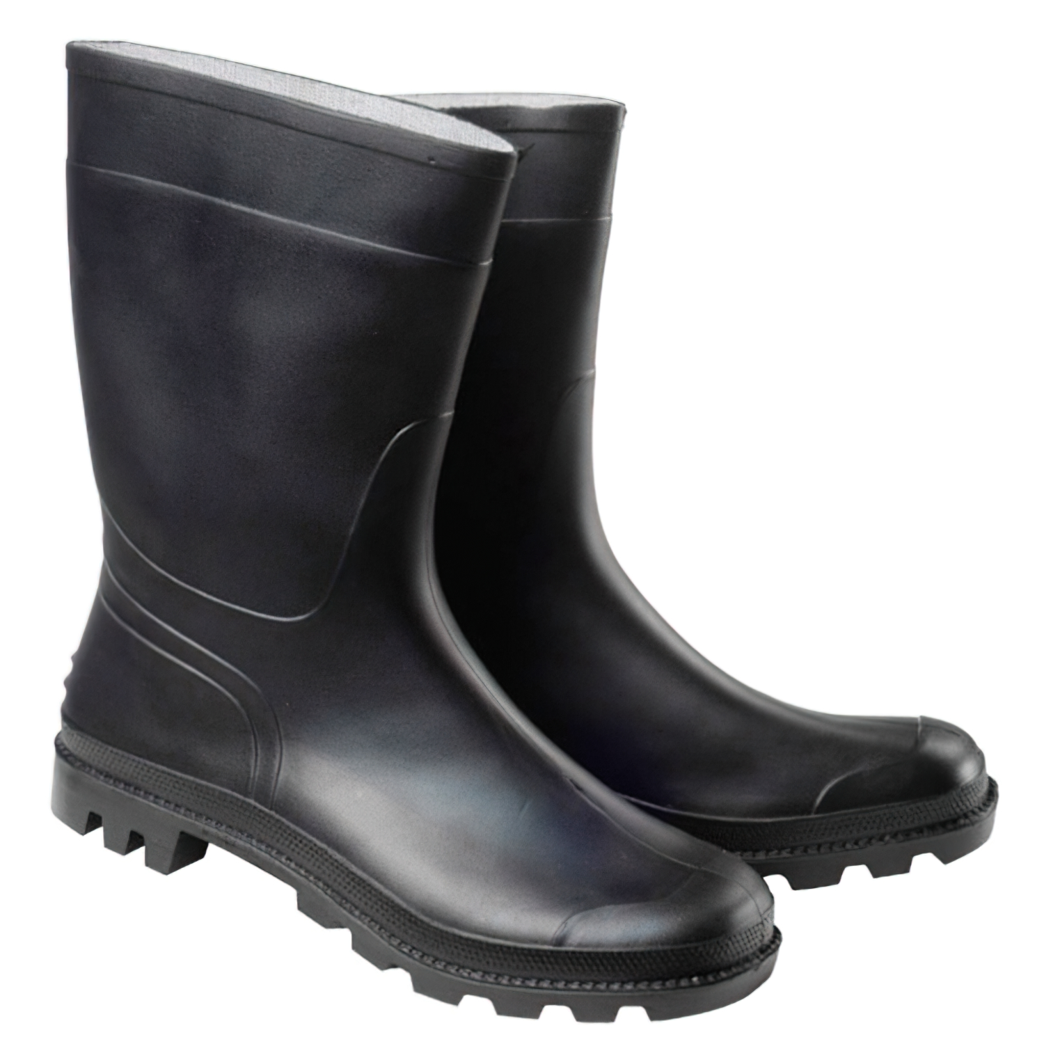 Botas Goma Bajas Negras: Estilo laboral y resistencia en un solo paso. Impermeables, suela antideslizante. ¡Conquista tu jornada con seguridad!