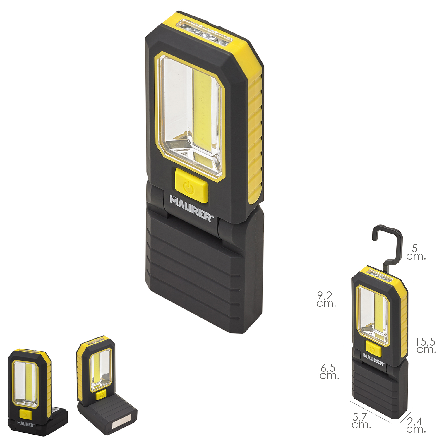 Linterna LED Magnética Plegable Wolfpack