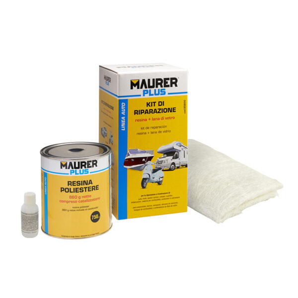 Kit de reparación con resina poliéster